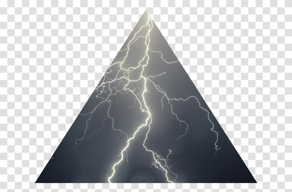 Tumblr Sky Lightning Thunderbolt Triangle Lightning, Nature, Outdoors, Storm, Thunderstorm Transparent Png
