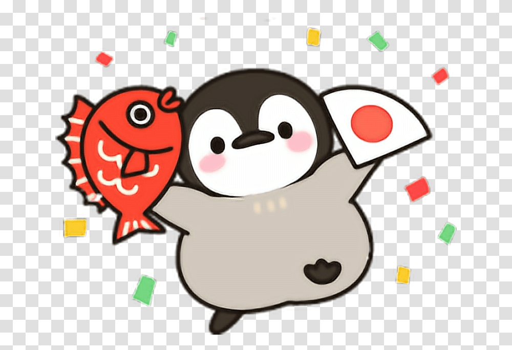 Tumblr Snapchat Aesthetic Filter Love Cute Fish Penguin Cute Tumblr, Animal, Bird Transparent Png