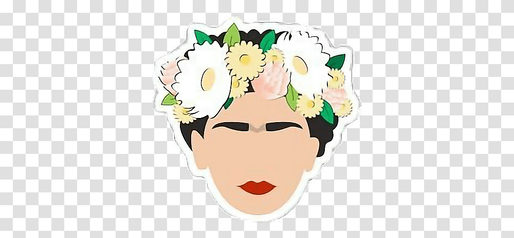 Tumblr Snapchat Snapchatfilter Flower Flowercrown Frida Kahlo, Head, Face, Plant Transparent Png