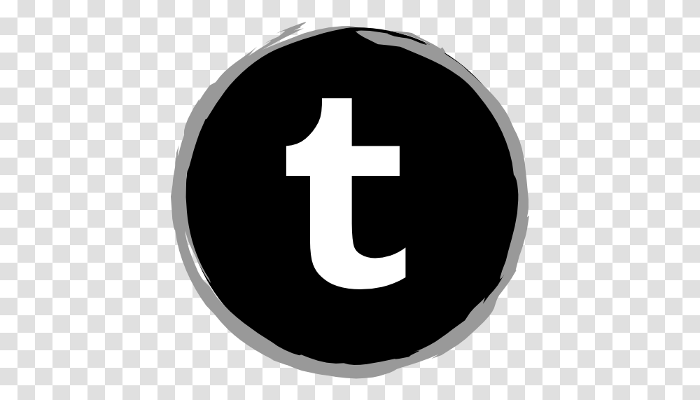 Tumblr Social Media Logo Free Icon Orange Social Icon, Number, Symbol, Text, Alphabet Transparent Png