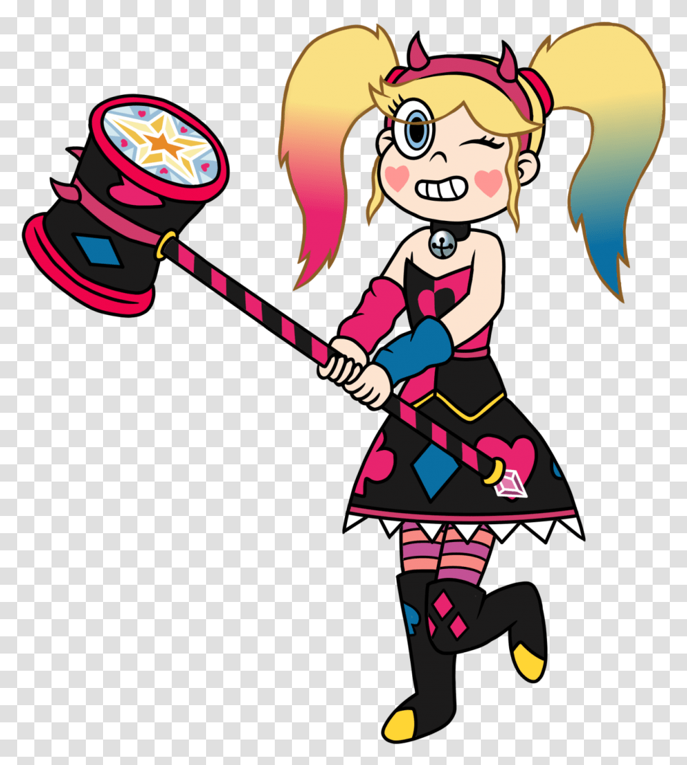 Tumblr Star Star Butterfly Harley Quinn, Person, Costume, People, Sport Transparent Png