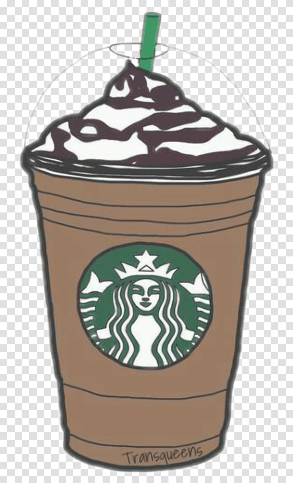 Tumblr Starbucks Tumblr Redbubble Stickers Starbucks, Dessert, Food, Coffee Cup, Sweets Transparent Png