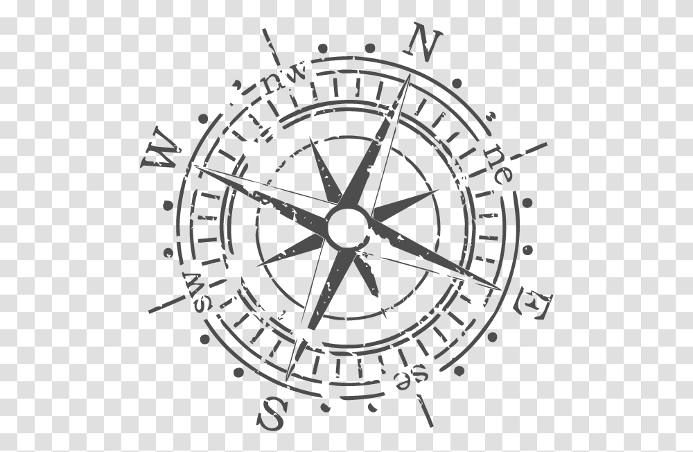 Tumblr Static Vector Compass In Gray Grunge Vector Compass Free, Clock Tower, Architecture, Building, Compass Math Transparent Png
