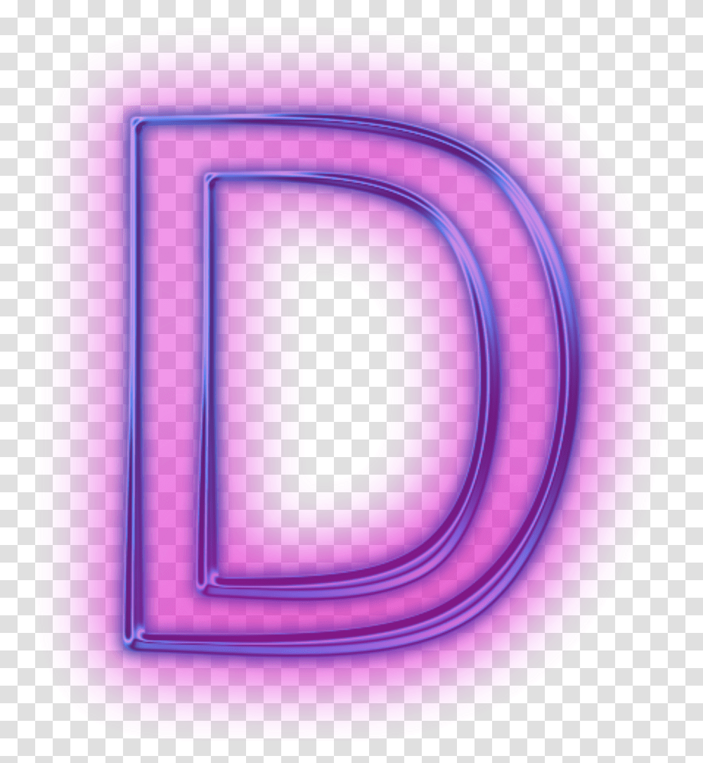 Tumblr Sticker Letter D, Purple, Mailbox Transparent Png