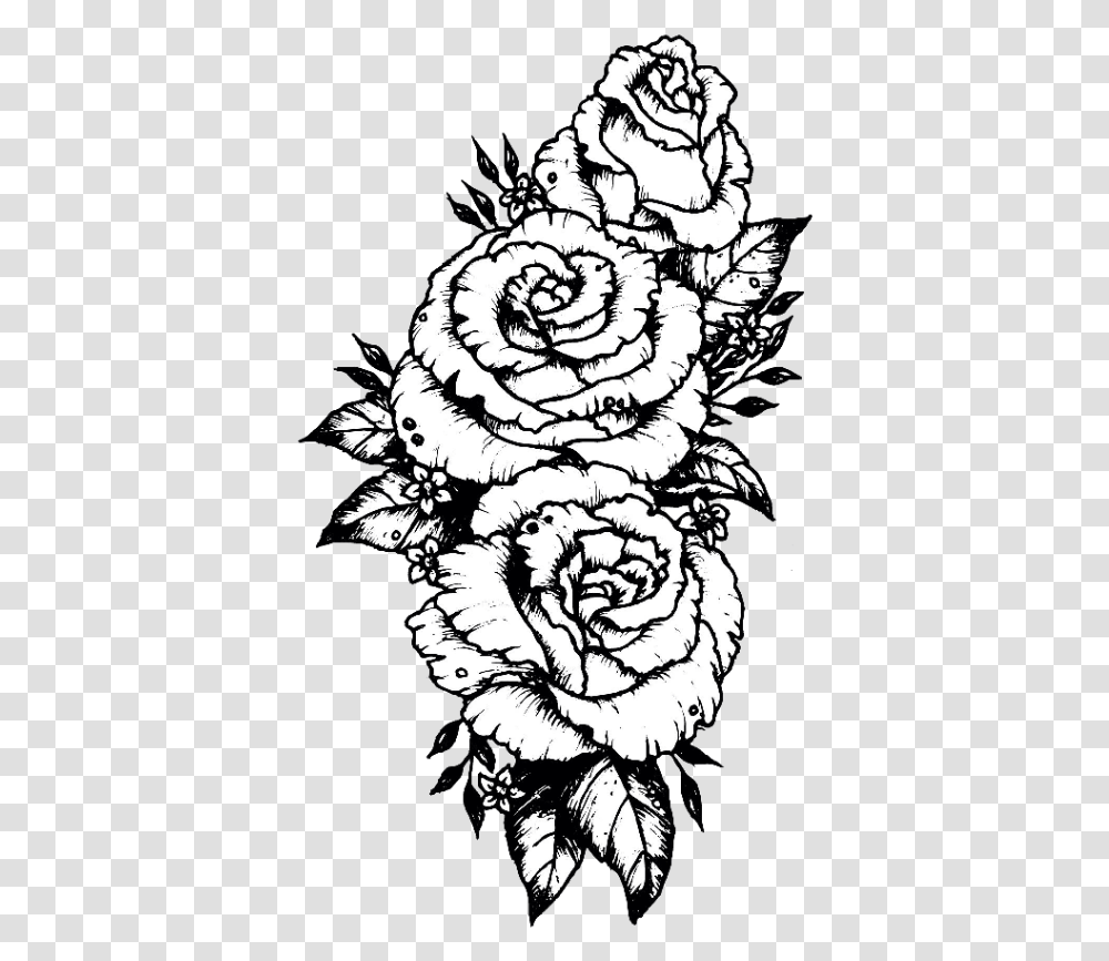 Tumblr Sticker Stickers Flower Flowers Rose Forearm Tattoo Drawings, Plant, Blossom, Spiral, Pattern Transparent Png