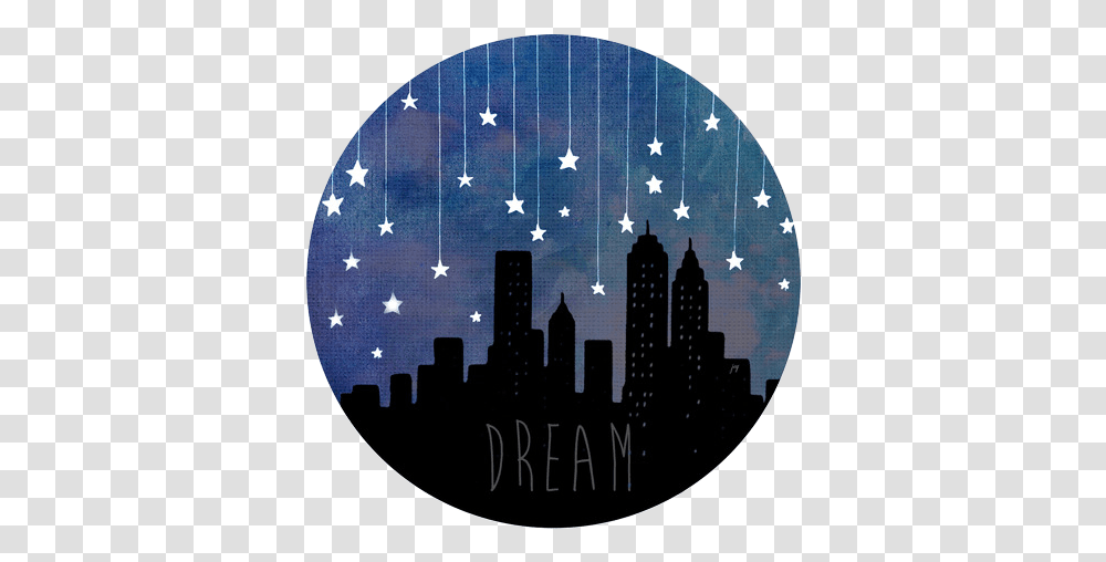 Tumblr Transparents Blue City Lights Aesthetic Painting, Art, Chandelier, Lamp, Stage Transparent Png