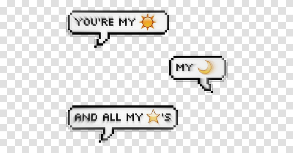 Tumblr Words Sun Moon Stars Tumblr Aesthetic Remixit Happy Birthday Pixel Speech Bubble, Text, Number, Symbol, Plot Transparent Png