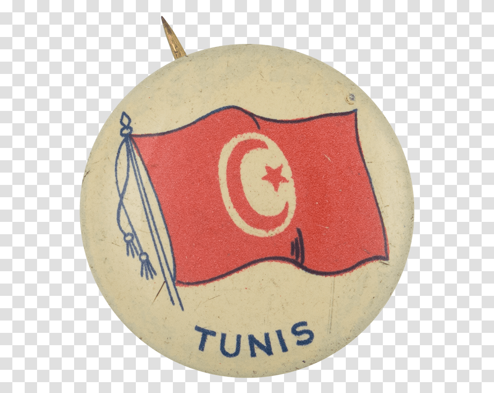 Tunis Flag Art Button Museum Badge, Logo, Trademark, Emblem Transparent Png