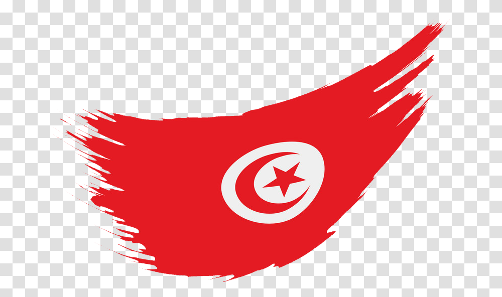 Tunisia Flag, Star Symbol, Hand, Ketchup Transparent Png