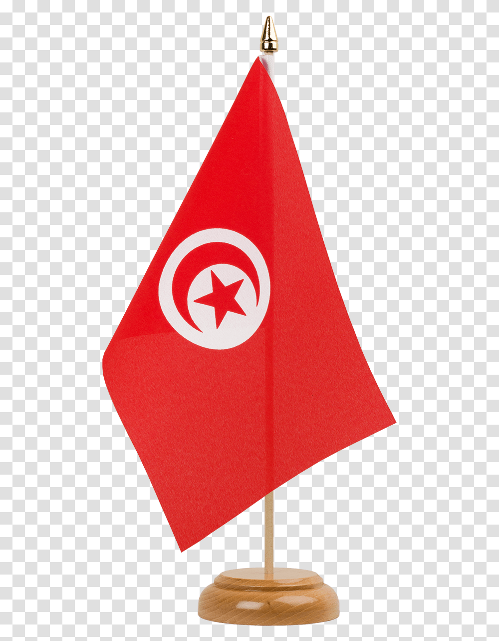 Tunisia Table Flag Wooden South Africa Table Flag, Triangle, Cone, Star Symbol Transparent Png
