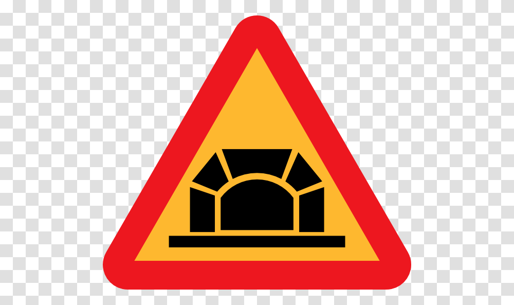 Tunnel Road Sign Clip Art Free Vector, Triangle, Stopsign Transparent Png