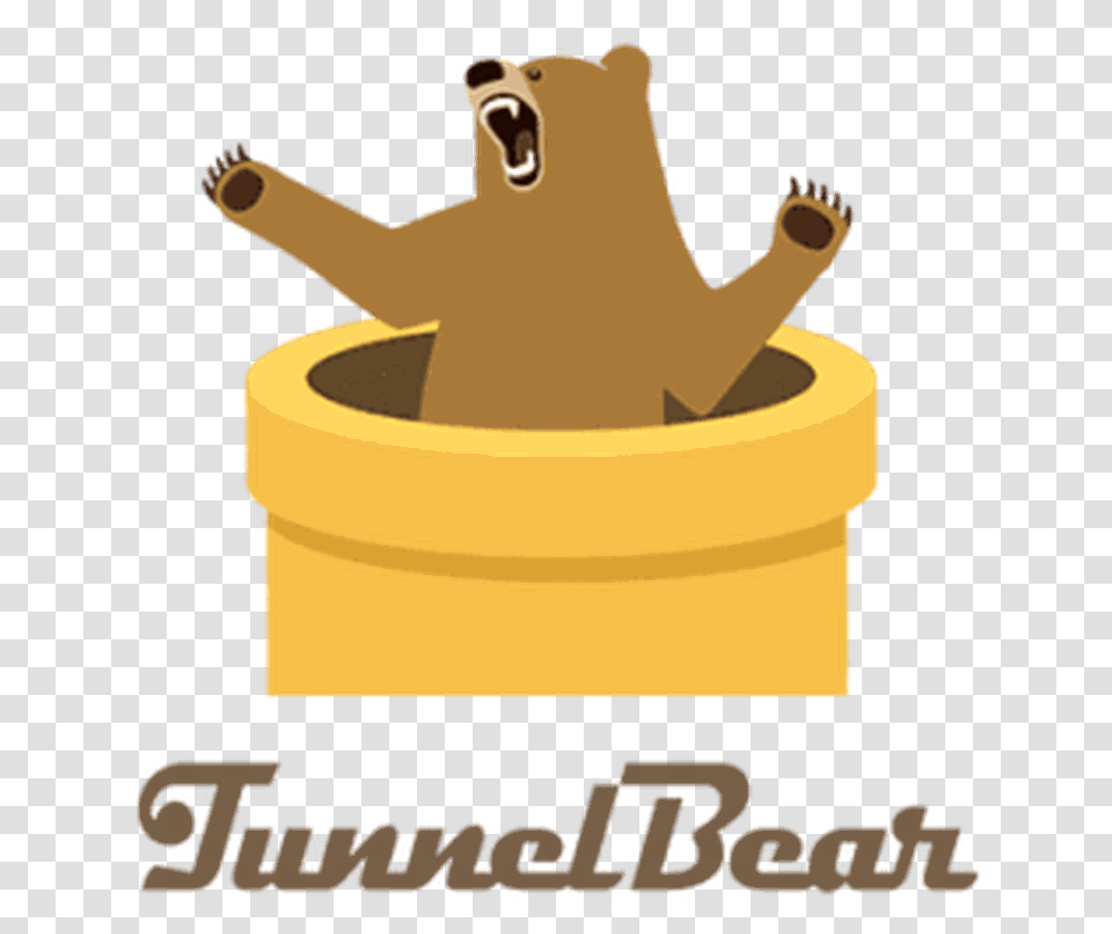 Tunnelbear Tunnelbear Vpn Logo, Ashtray, Bucket, Tobacco Transparent Png