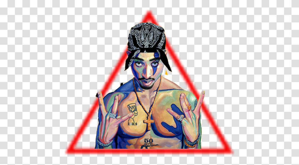 Tupac 2pac Red Pin On Dope Art, Person, Skin, Face, Hand Transparent Png