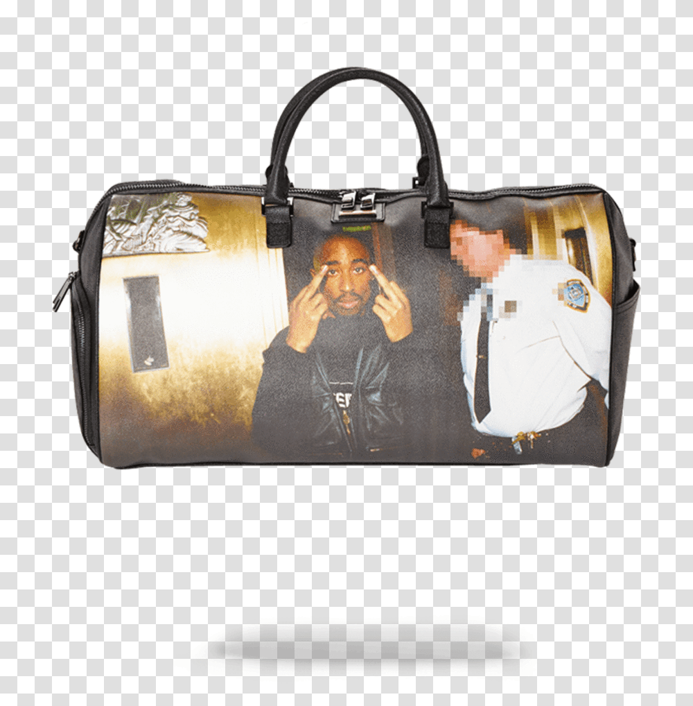 Tupac Duffle Tupac Duffle Bag, Handbag, Accessories, Accessory, Person Transparent Png