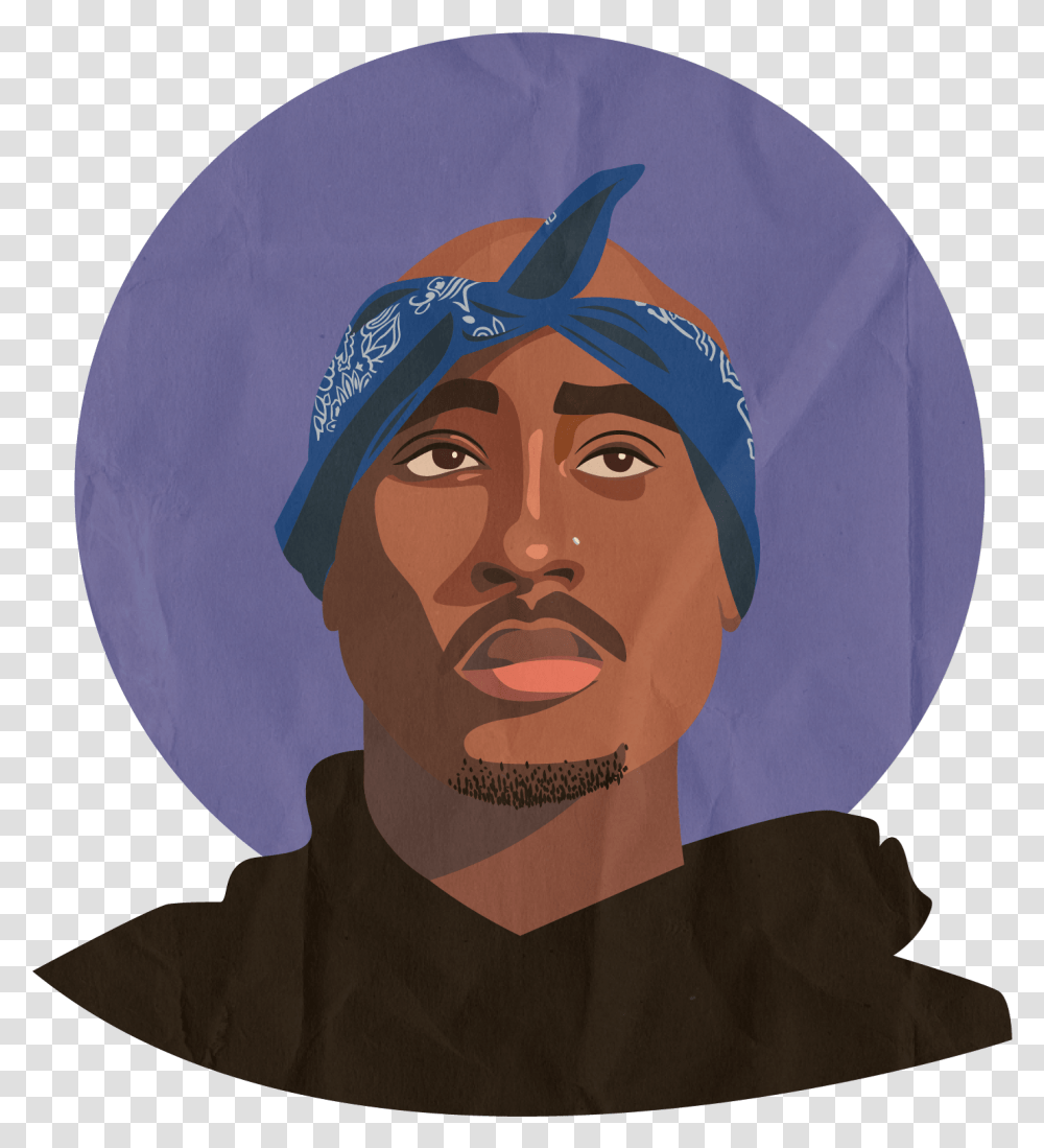 Tupac Shakur Drawing Art Thug Tupac Art, Apparel, Hat, Person Transparent Png