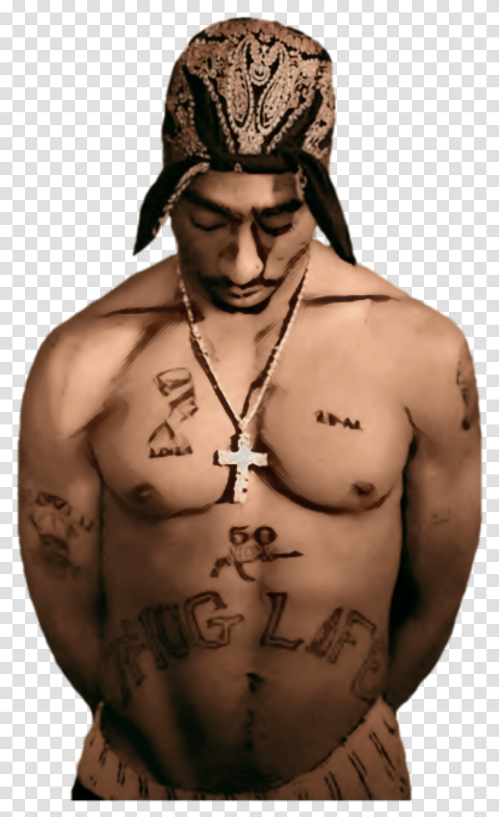 Tupac Thug Life, Skin, Person, Human, Tattoo Transparent Png