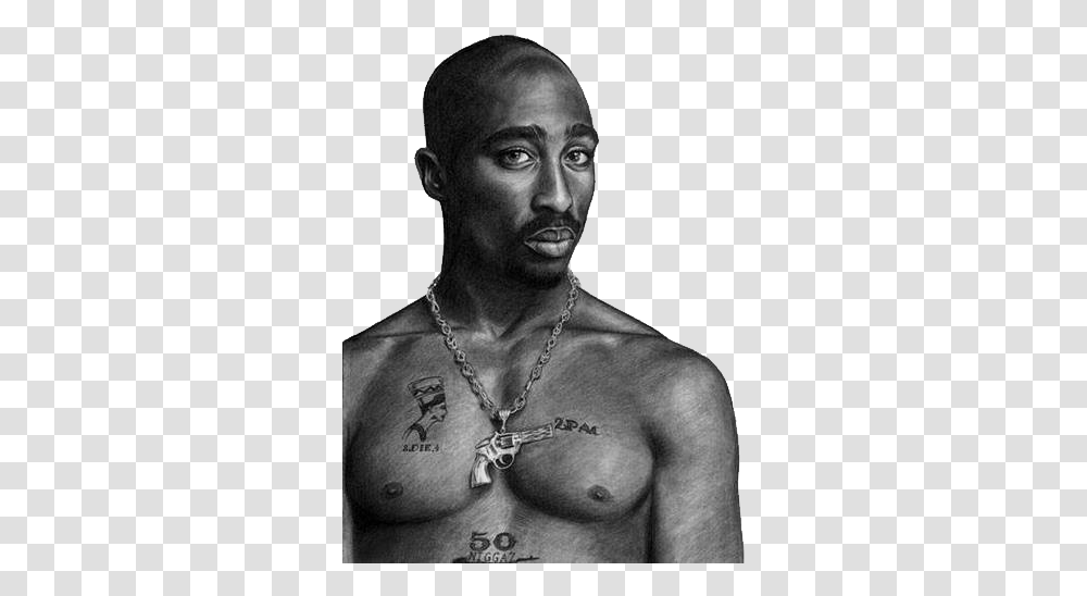 Tupac White Background, Skin, Person, Human, Face Transparent Png