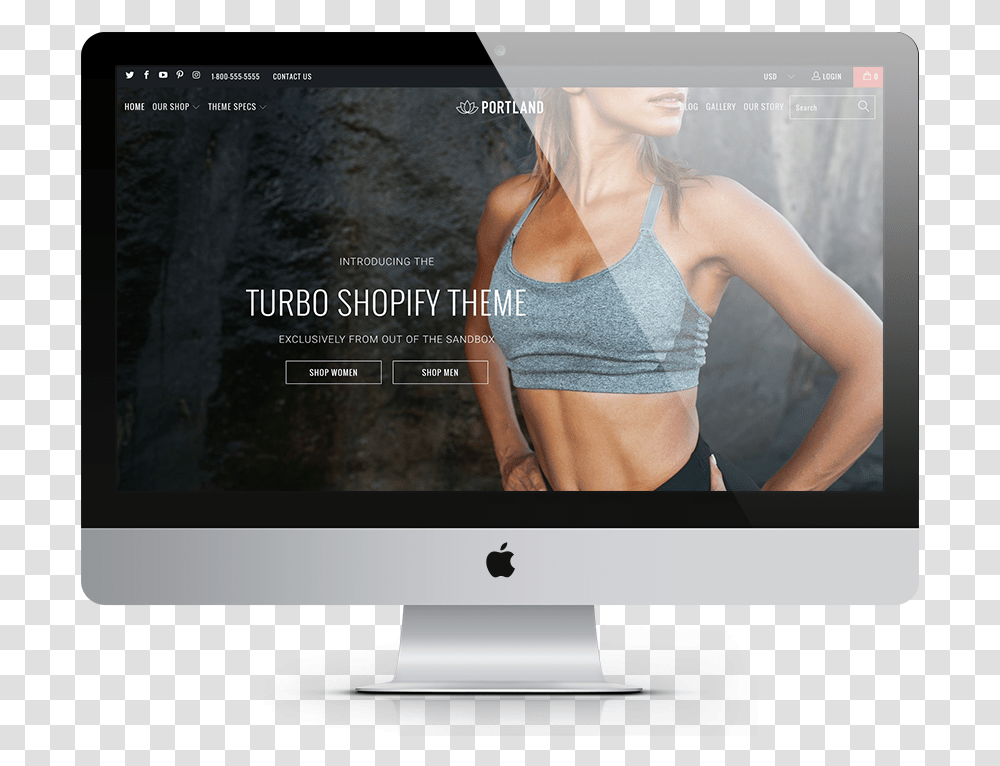 Turbo Portland Shopify Theme, Person, Monitor, Screen Transparent Png
