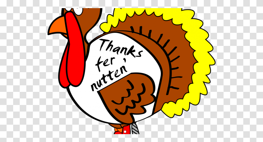 Turkey Bird Clipart Brown Thanksgiving Funny Free Funny Thanksgiving Cartoon, Animal, Food, Text, Seed Transparent Png
