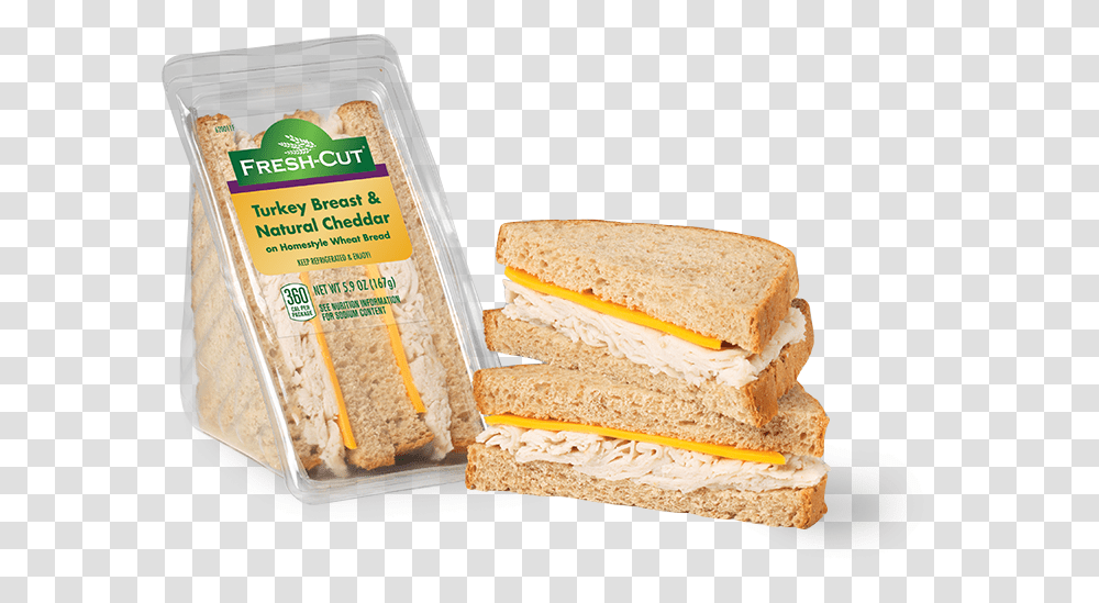 Turkey Breast Amp Natural Cheddar Wedge Turkey Amp Cheese Wedge, Bread, Food, Sandwich, Lunch Transparent Png