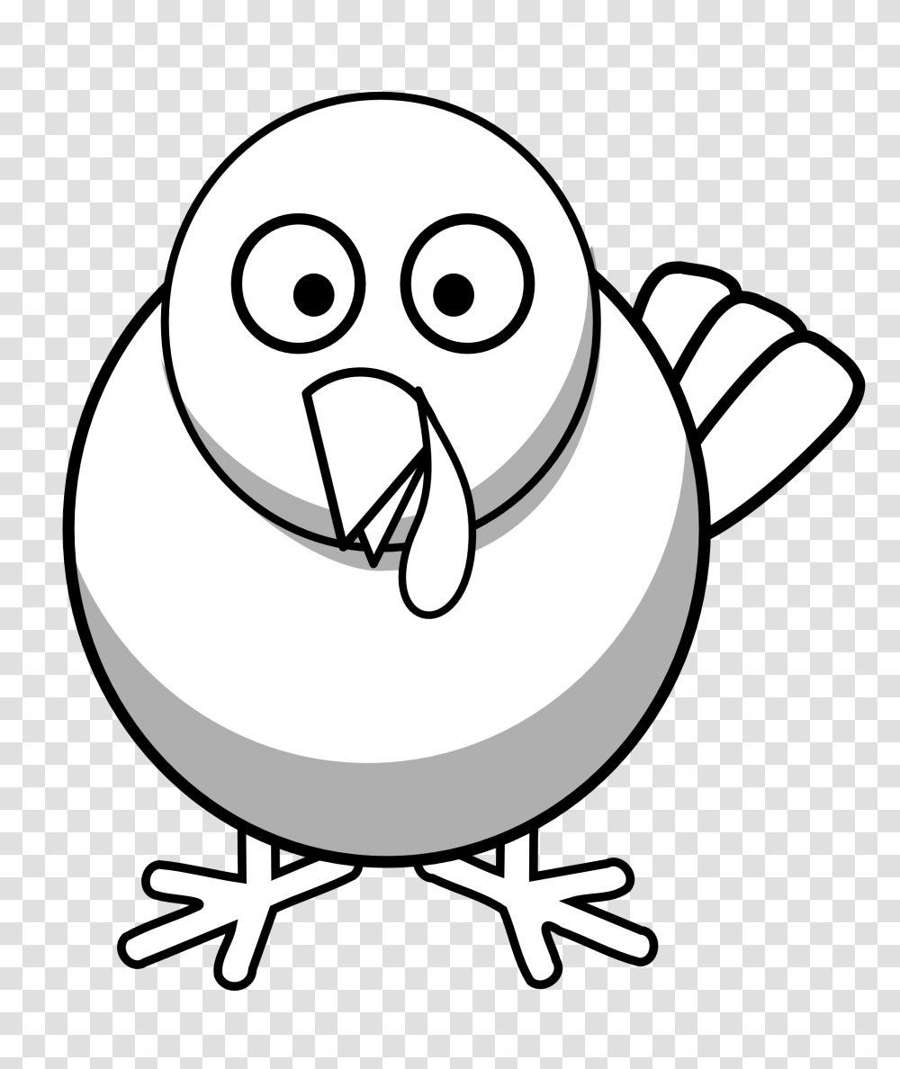 Turkey Clipart Black And White, Animal, Bird, Drawing, Penguin Transparent Png