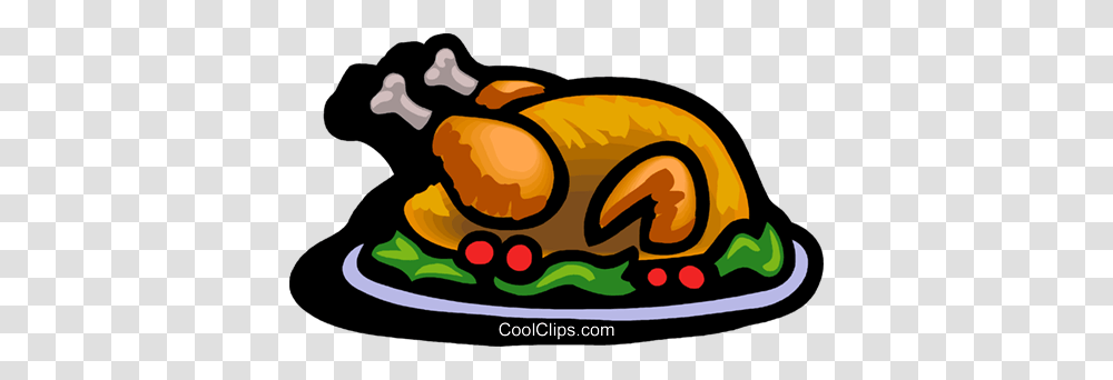 Turkey Dinner Royalty Free Vector Clip Art Illustration, Food, Supper, Meal, Roast Transparent Png