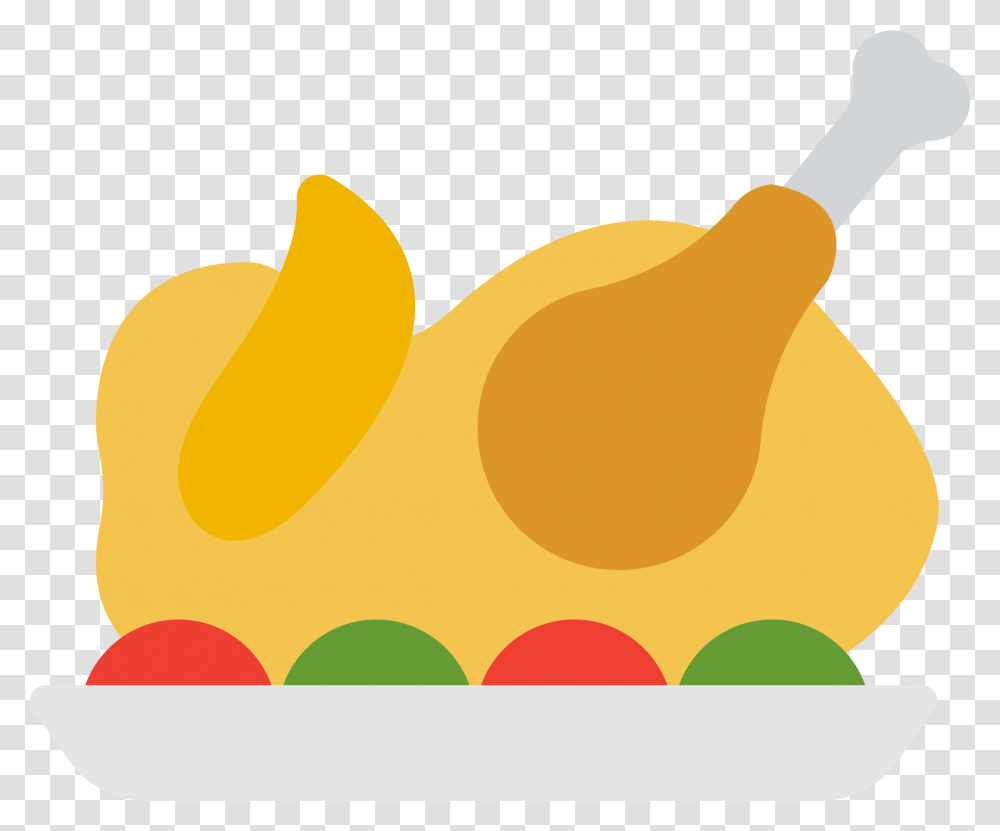 Turkey Dinner Vector Clipart Image, Banana, Fruit, Plant, Food Transparent Png