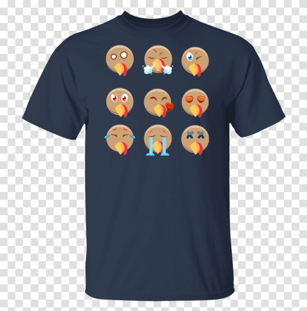 Turkey Emoji Emoticon Funny Cute Thanksgiving Shirt T Shirt, T-Shirt, Person, Bird Transparent Png