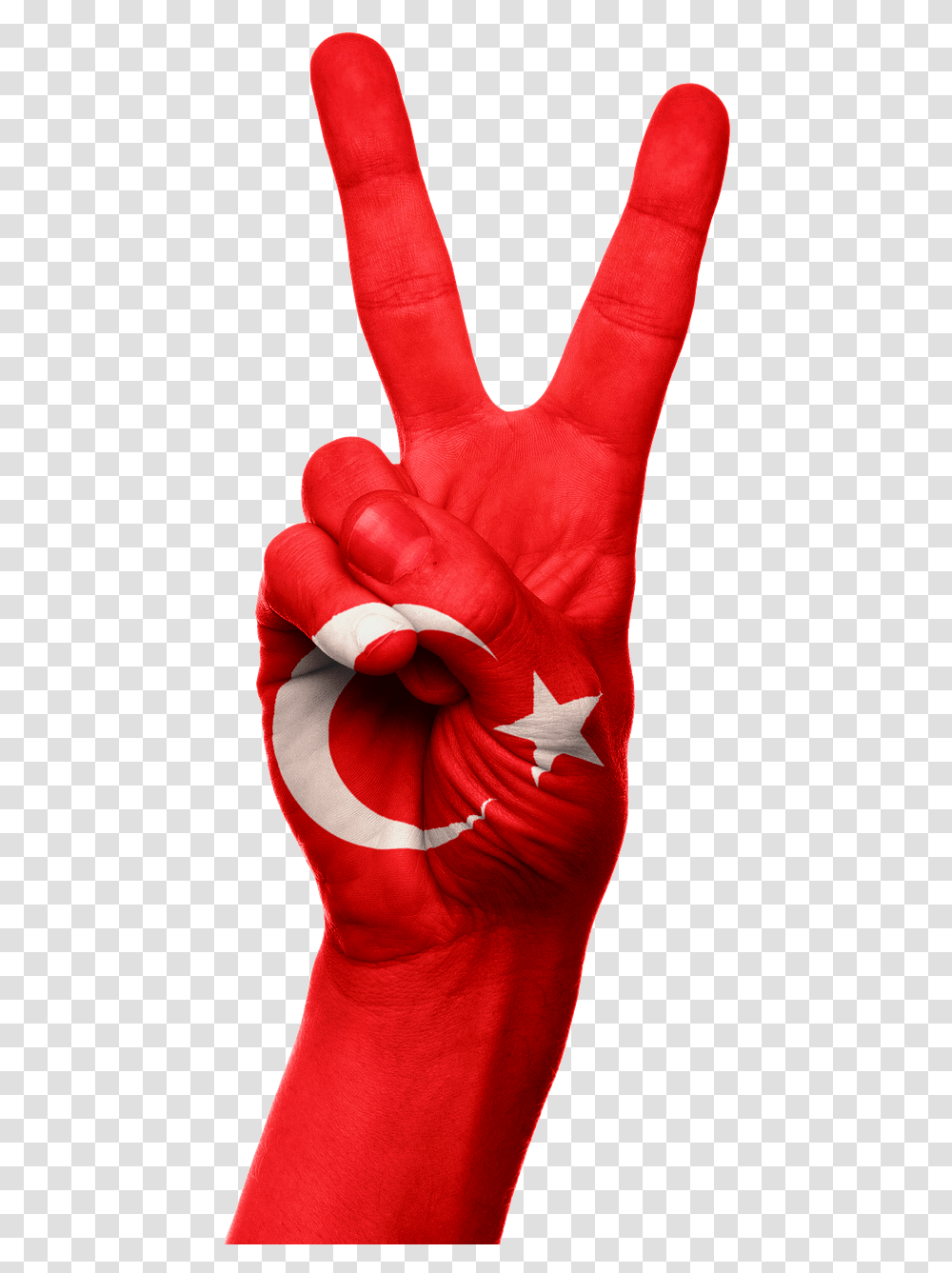 Turkey Flag Hand, Finger, Person, Human, Arm Transparent Png