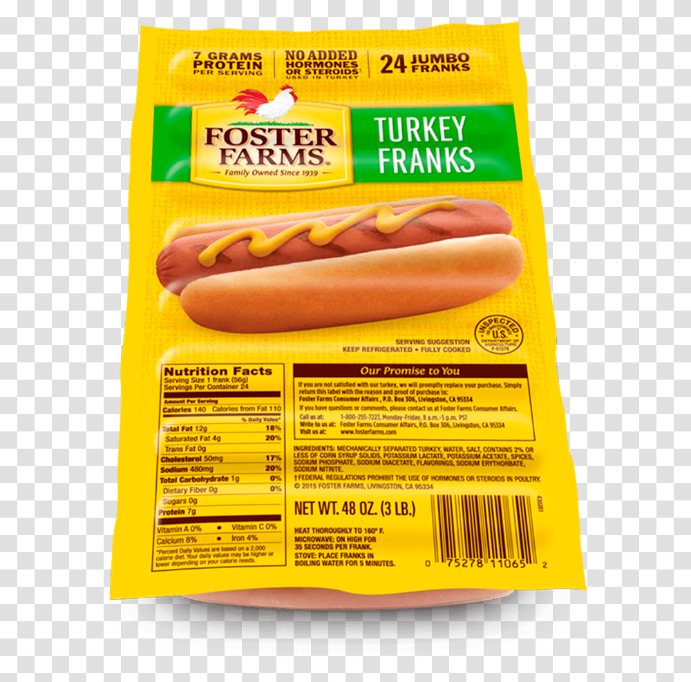 Turkey Franks Knackwurst, Hot Dog, Food Transparent Png