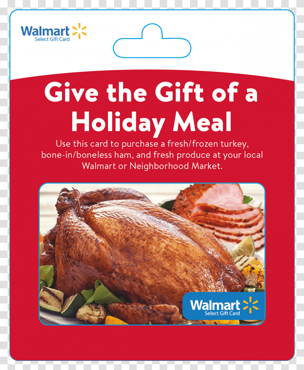 Turkey Gift Card Walmart, Dinner, Food, Supper, Roast Transparent Png