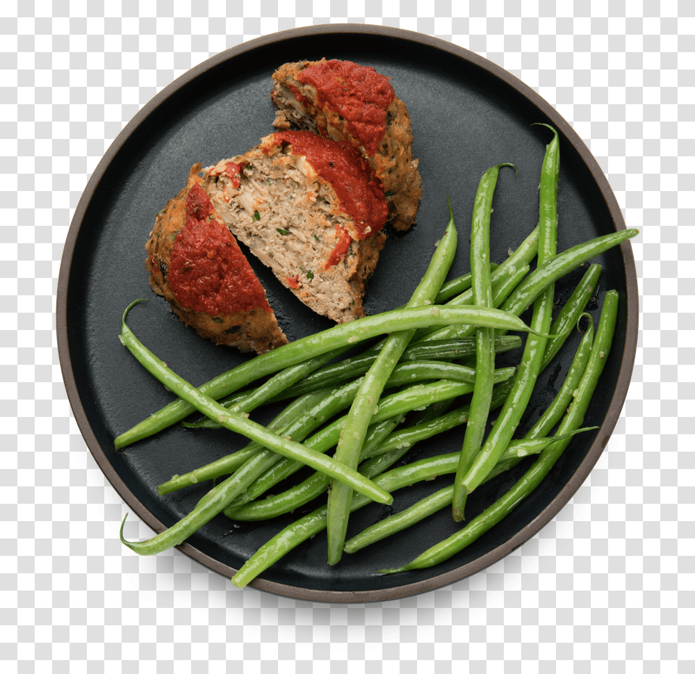Turkey Meatloaf Green Bean, Food, Plant, Meat Loaf, Vegetable Transparent Png