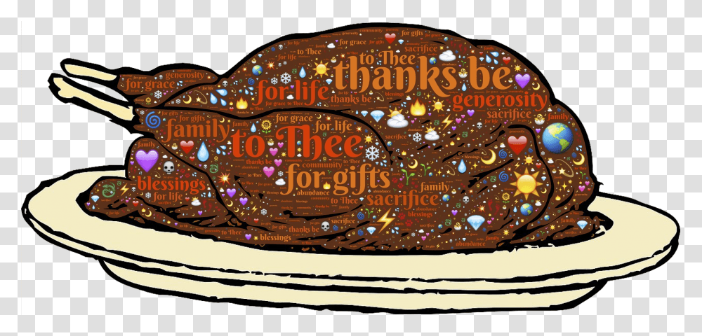 Turkey On Plate Clipart, Label, Birthday Cake, Accessories Transparent Png