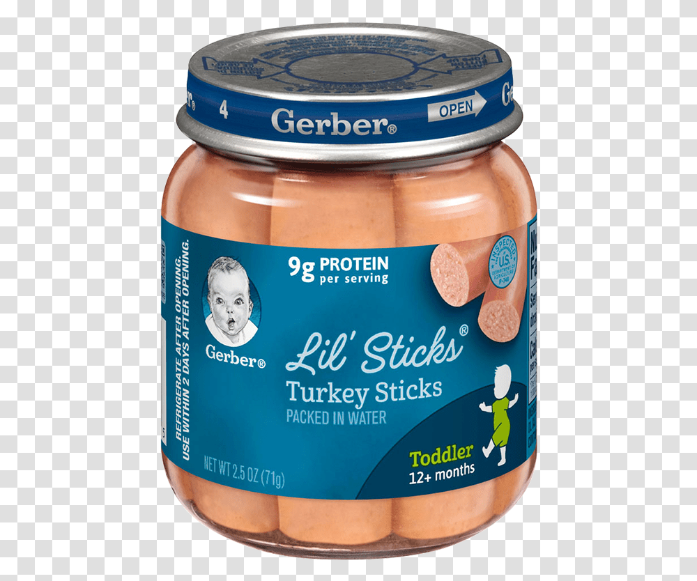 Turkey Sticks Gerber Lil Sticks, Food, Person, Human, Peanut Butter Transparent Png