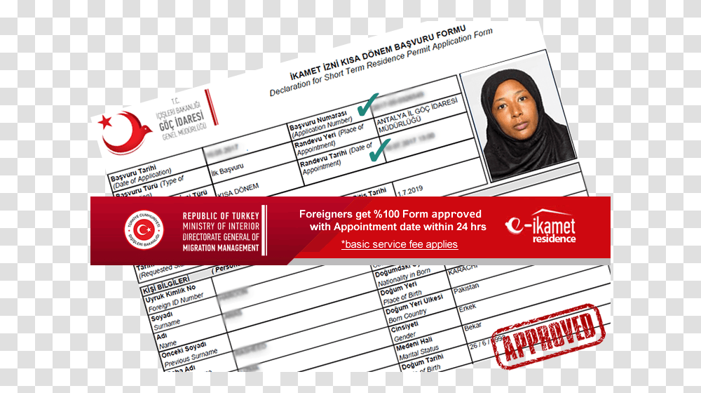 Turkey Temporary Residence Permit Card, Person, Paper, Label Transparent Png