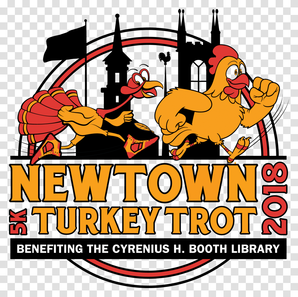 Turkey Trot Route Newtown Ct, Advertisement, Poster, Crowd Transparent Png