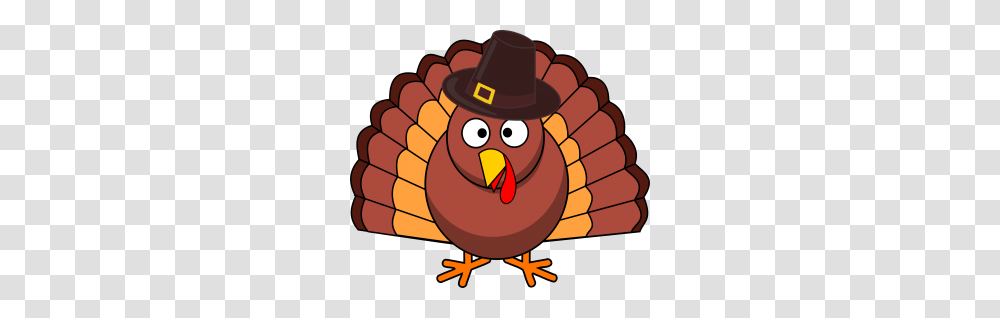 Turkey With Pilgrim Hat Vector, Bird, Animal, Angry Birds, Snowman Transparent Png