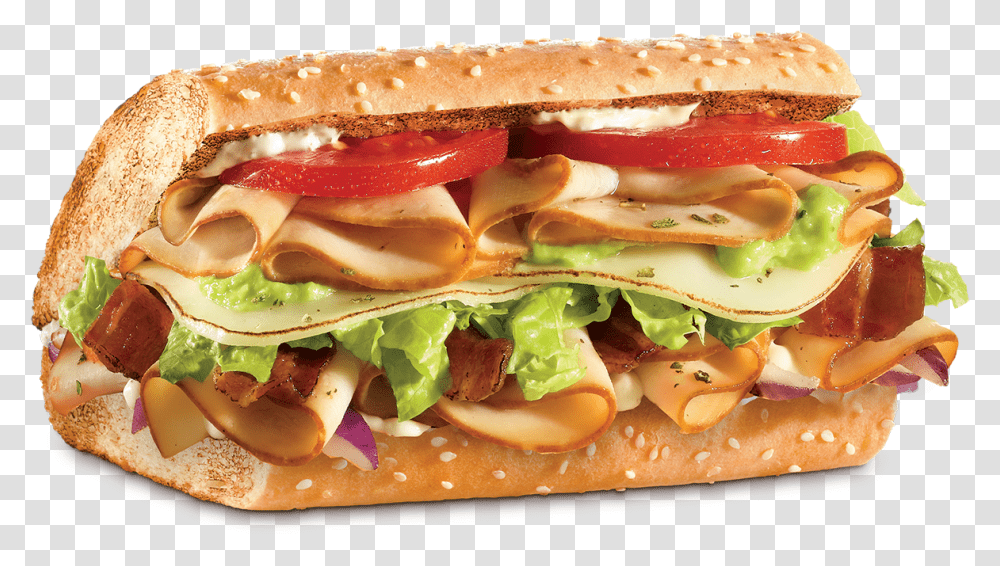 Turkeybaconguacamole Fast Food, Burger, Bread, Sandwich, Lunch Transparent Png