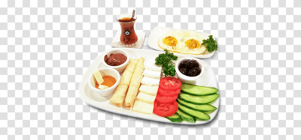 Turkish Breakfast On One Platter, Food, Dish, Meal, Banana Transparent Png