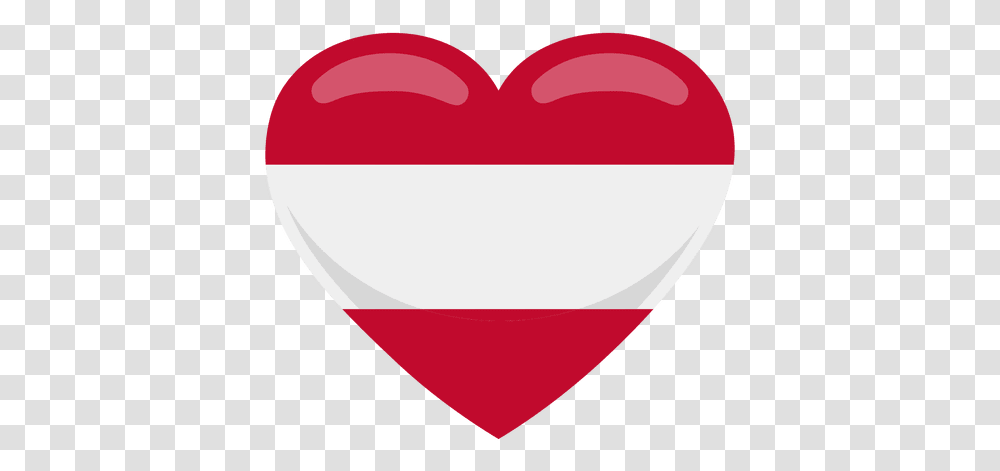 Turkish Flag In Heart Shape Austria Heart Flag Transparent Png