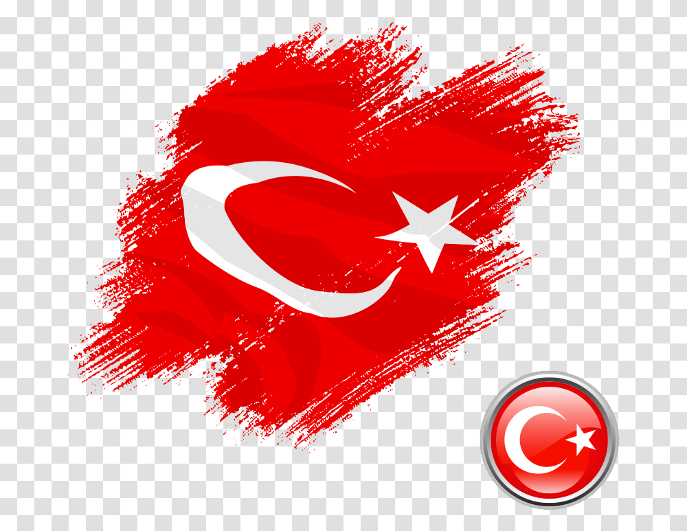 Turkish Flag Turkish Flag, Ketchup, Food Transparent Png