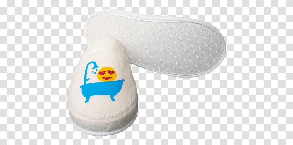 Turkish Velvet Towel Happy Bath Emoji Slip On Shoe, Apparel, Footwear, Snowman Transparent Png