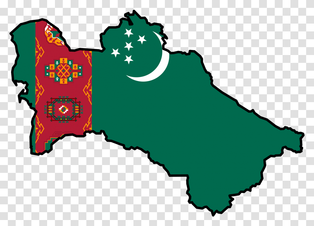 Turkmenistan Flag Map, Outdoors, Nature Transparent Png