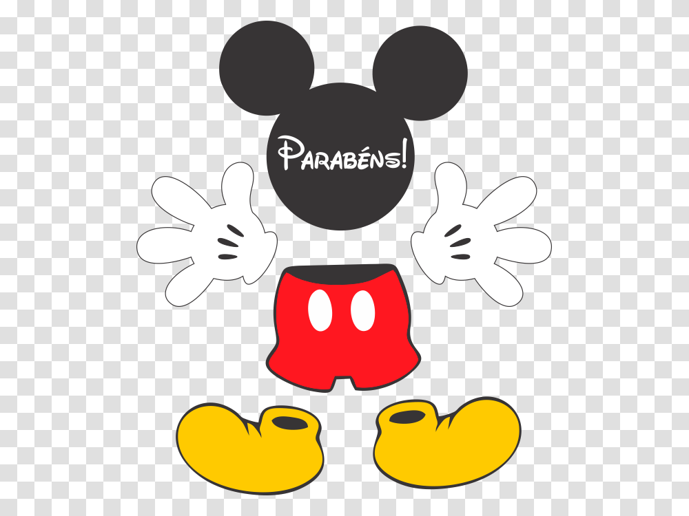 Turma Do Mickey Mikey Para Tubete Personalizado Mickey Mouse Parts Clipart, Stencil, Dice Transparent Png