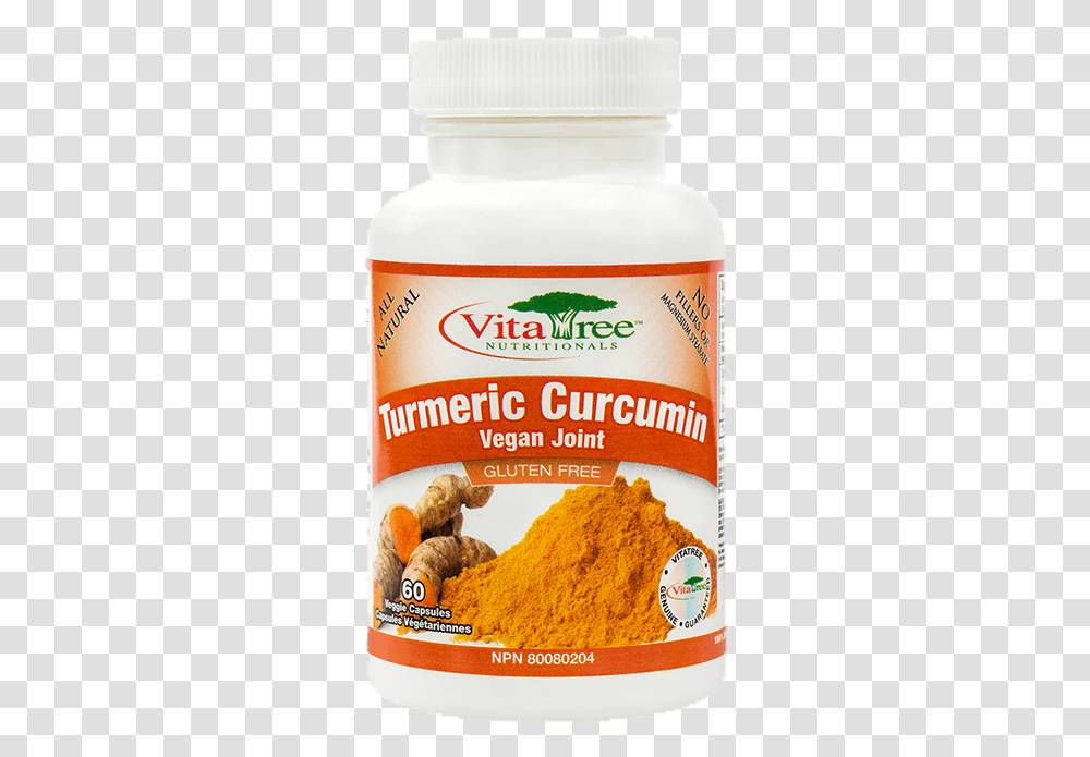 Turmeric Curcumin Vegan Joint Formula Vitatree Turmeric, Food, Plant, Vegetable, Powder Transparent Png