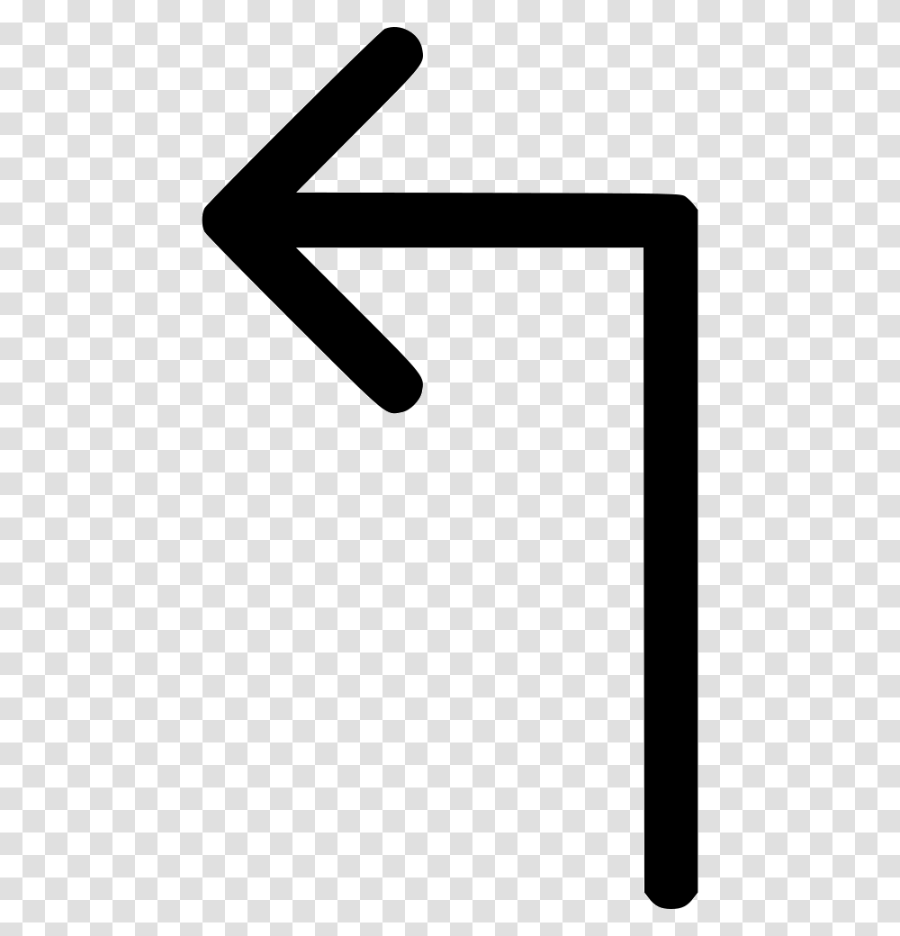 Turn Left Arrow Turn Left Arrow Icon, Logo, Trademark Transparent Png