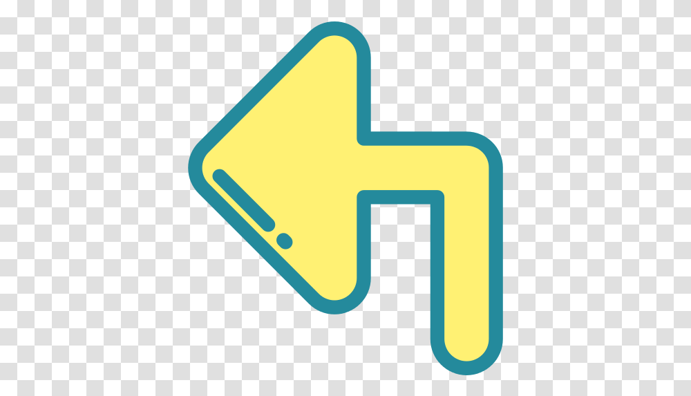 Turn Left Arrows Icon 4 Repo Free Icons Sign, Logo, Symbol, Trademark, Text Transparent Png