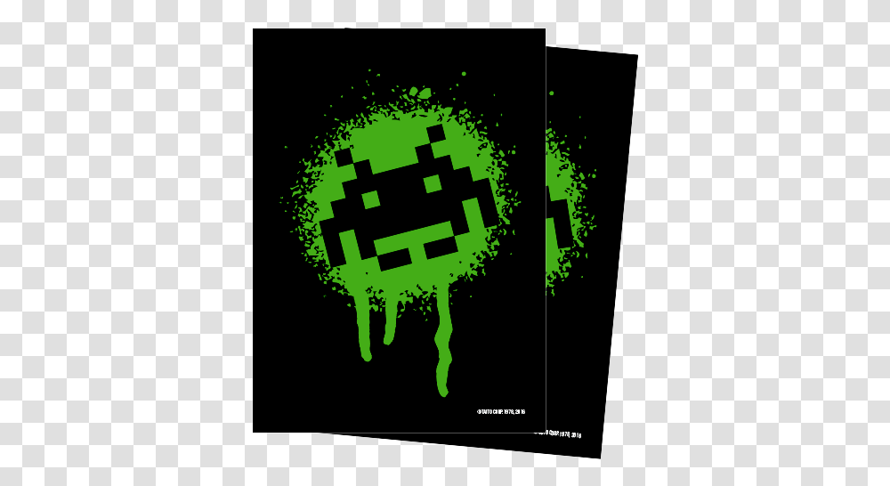 Turn One Space Invaders Standard Size Graffiti Sleeves Space Invaders, Poster, Advertisement, Pac Man Transparent Png