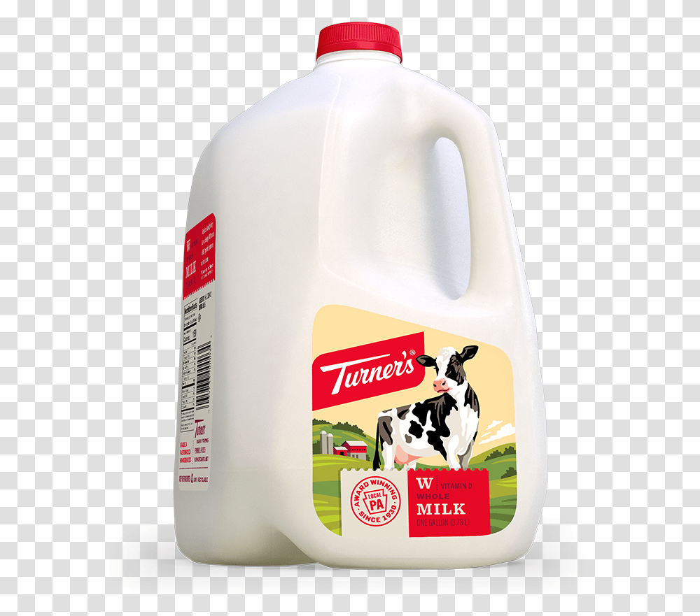 Turners Whole Gallon, Milk, Beverage, Drink, Cow Transparent Png