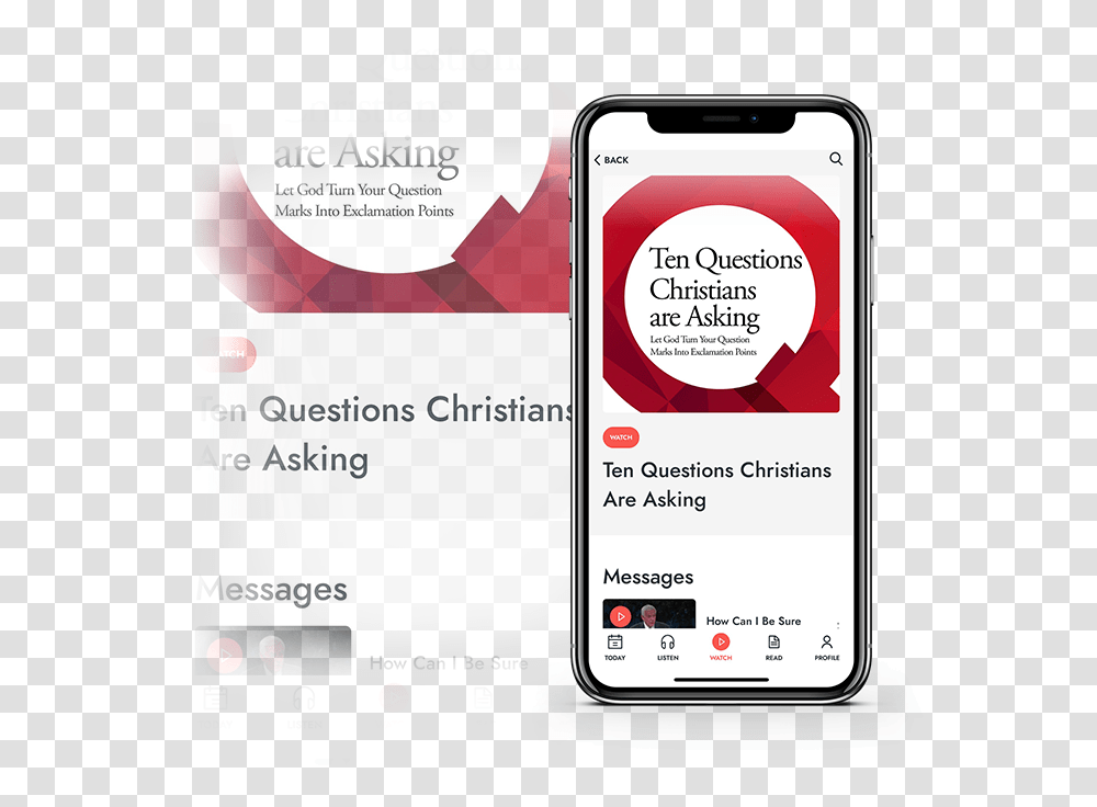 Turning Point Mobile App Davidjeremiahorg Live Instagram Template Iphone X, Mobile Phone, Electronics, Text, Person Transparent Png